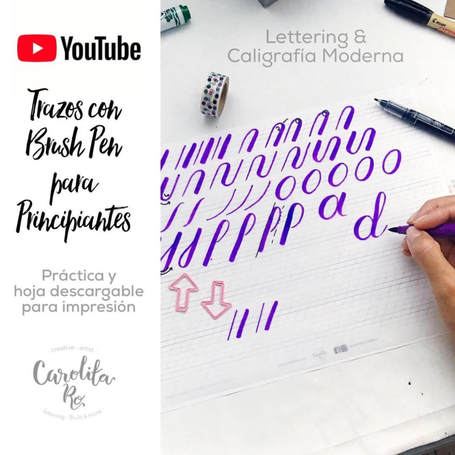 LETTERING TRAZOS: Plantillas de lettering y caligrafia moderna - Guía de  trazos para principiantes (Spanish Edition)