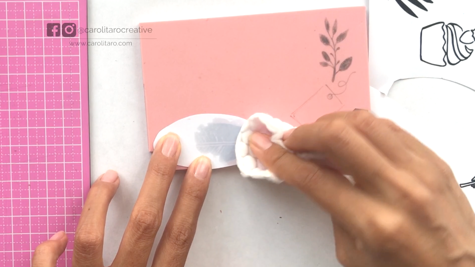 Aprende a hacer sellos de goma en forma de hojas tropicales